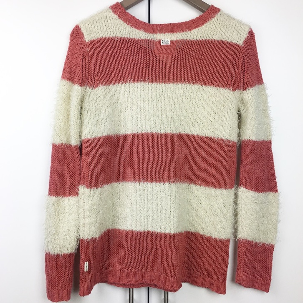 Fuzzy Striped Sweater - Picture 4 of 5